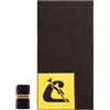 Cressi Towel Microfibre Double Face Vela-Asciugamano Microfibra Telo Piscina Mare Palestra Leggero Morbido Incredibilmente Assorbente Superiore agli Asciugamani Standard-Nero/Giallo L (60x120 cm)