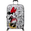 American Tourister Wavebreaker Disney - Mickey Mouse Valigia Rigida Media (67 cm), Valigia da Viaggio, Lucchetto TSA, 4 Ruote, 64 L, 3.6 kg - Mickey Check