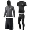 MEETYOO Maglietta a Compressione da Uomo, Leggings Sportivi, Pantaloni da Corsa, Maglietta Funzionale da Uomo, Pantaloni a Compressione, Abbigliamento Funzionale per Corsa, Palestra, Fitness