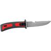 SEAC Bat, Coltello Subacqueo per Immersioni con Impugnatura di Sicurezza, Acciaio Inox, Rosso, 11.5 cm