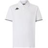 Kappa - Polo, Uomo, Bianco, Cotone, Palestra. Kappa4Training Barli, Taglia: S
