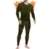 MEETWEE Biancheria Intima Termica Invernale da Uomo Intimo Termico Uomo Traspirante Asciugatura Rapida Set Autunno e Inverno attività Outdoor Uomo Sci Basket Running Warm Set