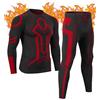 MEETWEE Biancheria Intima Termica Invernale da Uomo Intimo Termico Uomo Traspirante Asciugatura Rapida Set Autunno e Inverno attività Outdoor Uomo Sci Basket Running Warm Set