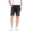 Replay Pantaloncini Jeans da Uomo con Power Stretch, Grigio (Grigio Scuro 097), 28W