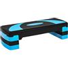 Yaheetech Step da Aerobica Piattaforma Step Regolabili con 3 Altezze 10/15/20cm Esercizio Allenamento Stepper per Fitness per Domestico Palestr con Base Antiscivolo 79,5 x 30 cm sostenere 250 kg