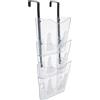 Deflecto CP081YTCRY Vaschetta Portadocumenti da Parete, 3 Livelli