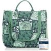 TA Trend Atelier Beauty case bambino da appendere - trousse da toilette e beauty case sostenibile in poliestere riciclato, idrorepellente, con specchio e scomparti (Dinosauro-Verde)
