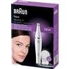 Braun FaceSpa epilatore per il viso delle donne, spazzola per la puliz
