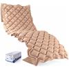 Mobiclinic®, Materasso antidecubito ad aria alternata, Motore silenzioso, Mobi 1, 200 x 90 7, Kit di riparazione, Marchio europeo, Adatto per letti articolati, 130 celle, Beige