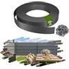 YRHome Strisce Privacy PVC 35m 4,7 cm Altezza 1,64㎡ per Recinzione Doppia Barra, Resistente agli Agenti atmosferici e UV, Opaco Giardino Balcone terrazzo, con 50 Clip di Fissaggio, Grigio