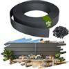 YRHome Strisce Privacy PVC 65m 4,7 cm Altezza 3,06㎡ per Recinzione Doppia Barra, Resistente agli Agenti atmosferici e UV, Opaco Giardino Balcone terrazzo, con 120 Clip di Fissaggio, Antracite