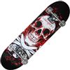 GARLANDO Skateboard Nextreme Tribe Pro Bloody Skull con Teschio Antiscivolo
