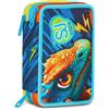 Seven SJ GANG STYLE JAM GANG Astuccio Scuola 3 Zip Dragon Glide Triplo Scomparto Completo