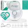 FUTURA SRL MAMASHY Mamashy Plus Tiralatte Elettrico Indossabile a Mani Libere Silenzioso (6 Taglie) con Adattatori