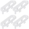 PATIKIL Anello Di Troppopieno Del Lavandino, 4 Pezzi Copertura Troppopieno Lavandino Inserti Bordo Foro Lavello Forma Ovale Per Bagno Cucina Lavabo, Bianco