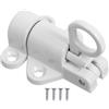 BETOOKY Fermo del Portello in Lega di Alluminio Bianco Molla di Chiusura Morbida, per Porte, Finestre e Cancelli, Adatto a Installazioni Domestiche e Fai-da-Te
