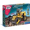 Clementoni Scienza e Gioco Build - Laboratorio di Meccanica Bulldozer, Set di Costruzioni Bambini di 8+ Anni, Scopri i Principi della Meccanica e dell'Ingegneria, Made in Italy, Lingua Italiana, 19139