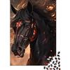KEZXWCBMN Cavallo Nero Stile Artistico Puzzle 1000 Pezzi Gioco di Puzzle 1000 Pezzi Carta Puzzle per Adulti Relax Concentrazione Famiglia Decorazione Regalo 38x26cm/1000pcs