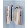 LuysmengEU Supporto for tubo for asta for armadio ad angolo curvo for asta for armadio, salvaspazio for guardaroba, appendiabiti for bagno, organizer for barra(White,60x60cm)
