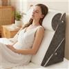 LPQKCcY Cuscino a Cuneo Regolabile per Letto, Cuscino da Lettura per Letto e Divano, Cuscino Anti-Reflusso in Schiuma, Cuscino per Schiena e Schienale, per Apnea del Sonno, Lettura, Sollevatore per
