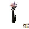 Sinlay Vaso A Forma Di Gatto Eccentrico E Artigianale, Vaso Decorativo A Tema Gatto, Vaso A Forma Di Gatto Resina Da 19 Cm, Ideale Per Fiori Freschi E Piante, Decorazione Per Casa E Ufficio (D)
