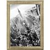 FRAMO 35 cornici per foto da 42 x 107 cm (Silver Leaf), larghezza 35 mm, con vetro sintetico antiriflesso, parete posteriore stabile e ganci