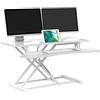 bonVIVO Workstation Sit Stand Tavolino PC Regolabile Salvaspazio