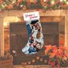 love print Calza Befana Personalizzata con Foto Stampa sublimata Full Print Dimensione 46x24 con Risvolto e appendono Materiale Pile Fronte E Policotone Retro (1 Pezzo)