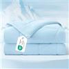 Bedsure Piumone estivo rinfrescante reversibile 240x220 - Piumone rinfrescante Arc-Chill Q-Max > 0,4, Coperta estiva leggera e sottile per sudorazioni notturne e dormienti caldi