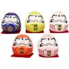 Zerodeko 1 Set Del Dharma in Ceramica Bambola Daruma Giapponese Statua Giapponese Di Daruma Bambola Di Porcellana Daruma Di Porcellana Mini Bambola Daruma Statuina Daruma Zen Daruma