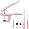 Kiuiom Pinze per Bottoni Automatici, Bottoni a Pressione Pinza, Snap Bottoni Pinze, Pinze Installazione per Bottoni Pinze per Bottoni T3 T5 T8 Abbigliamento Pulsante Pinze Strumento per Cucire (Rosa)