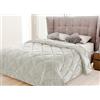 IlGruppone Trapunta Elegante Matrimoniale In Velluto Piumone Invernale Effetto Piuma 600 Gr/Mq Piumino Caldo Due Piazze Inverno Coperta Duck Friendly Prodotto Italiano - Grigio Perla
