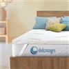 DOLCI SOGNI Topper Singolo 80x190, Memory Foam 6 cm con Fodera in Fibra di Bamboo Sfoderabile, OEKO-TEX® e CertiPUR™, 100% Made in Italy