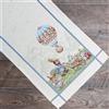 imi shop Runner da Tavola Pasquale in tessuto Gobelin Piazzato, Runner con motivo coniglio e uova, Centrotavola Cucina Pasqua, 100% Made in Italy (Bunny, 36 x 100 cm)