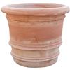Biscottini Vaso in Terracotta Toscana cm 50x44x50 - Vasi Grandi in Terracotta per Esterno e Interno - Vaso da Esterno Grande, Made in Italy