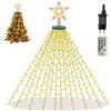 TEINNGO Luci Albero di Natale 480 LED con Telecomando, Luci Albero di Natale Dimmerabili 16 X 2M, 8 modalità di illuminazione, IP44 & Timer & Memoria per Decorazione, Adatto per La Decorazione