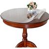 Ever Fairy tovaglia rotonda in PVC, tovaglia rotonda trasparente, utilizzata per la copertura protettiva di mobili in legno da cucina e da pranzo (Dia.110cm,Spessore:2.0 mm)