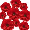 BRT Bearingshui Fiori di carta rossa decorazione per parete totale 9 pezzi, fiori artificiali per decorazione di nozze, sfondo floreale, festa di compleanno, festa di compleanno 3D rosso