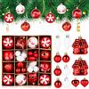 Timiyou Palline di Natale, 40pcs Decorazioni Albero di Natale Plastica per La Casa, Regali di Natale per Matrimoni, Fidanzamenti, Anniversari, Feste