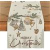 Artoid Mode Runner da tavolo Alberi Cervi Palla Buon Natale Natale, Decorazione Tavolo Cucina Inverno Xmas Interni Vacanza Festa Decorazione 40x140 cm
