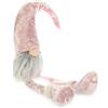 com-four® Sgabello con bordo premium - grandi gnomi in XXL per decorazioni natalizie, figura invernale fatta a mano come oggetto decorativo per davanzali e caminetti - figure da collezione