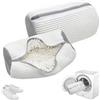 YAMAIDUO 2 Pezzi Sacchetto Scarpe Lavatrice, Riutilizzabile e Resistente 360°,Bianco