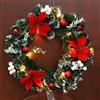 Maritown Ghirlanda porta d'ingresso di Natale, ghirlanda di Natale porta finestra appeso a parete ornamenti ghirlanda ideale per la decorazione interna ed esterna