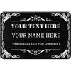 LZXSXZ Zerbino Ingresso Personalizzato - Tappetino per Porta Personalizzato con Nome - Zerbino Personalizzato con Il Tuo Logo Testo, Lavabile e Antiscivolo Zerbino - Disponibili Diverse Misure