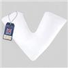 Pro Home Cuscino a V - Cuscino ortopedico a V extra imbottito in fibra cava vergine per adulti, forma triangolare a V, per chi dorme su collo, schiena e fianchi, cuscino a V realizzato nel Regno Unito