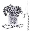 HERZWILD 32 ornamenti natalizi da appendere all'albero di Natale, decorazioni in plastica intrecciate per artigianato natalizio, decorazioni per interni ed esterni (bianco e nero, 15 cm)