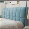 TLMQYXZE Copri Testata Letto Matrimoniale/Singolo Imbottito Premium,Copri Testiera Letto Universale,Copritestiera Letto Velluto Fodera Elastica Protezione Addensare Anti-Graffio ( Color : Blue , Size : 160cm(6