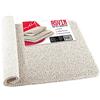 Asvin, tappetino per vasca da bagno e doccia con texture morbida, antiscivolo, per interni e zone umide (80 x 120 cm, bianco), senza ftalati, tappetini in gomma in loofah per superfici scivolose