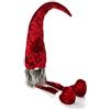 com-four® Sgabello con bordo premium - grandi gnomi in XXL per decorazioni natalizie, figura invernale fatta a mano come oggetto decorativo per davanzali e caminetti - figure da collezione