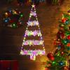 Geemoo Luci Decorazioni Natalizie con 81 cm LED Albero di Natale, Luci Natale a Batteria con, Orpelli, Timer, 8 Modalità, Luci Addobbi Natale Interno ed Esterno per Finestre, Porta, Regalo (Colorate)